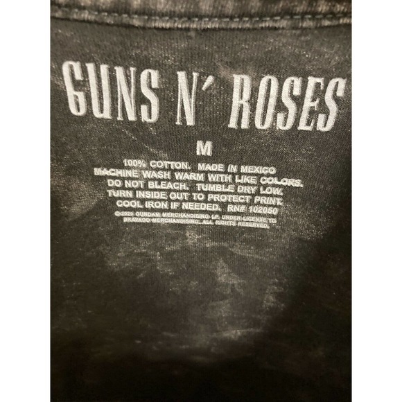 Guns N Roses Rock Band Logo T-Shirt Medium Cut Crop Top Acid Wash Axl Rose Slash - Picture 4 of 4